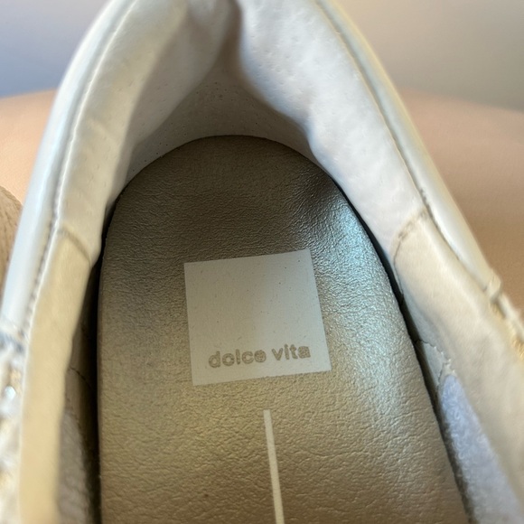 Dolce Vita gold metallic and white sneakers - Picture 3 of 7